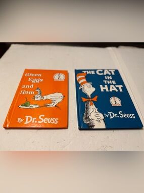 Dr. Seuss Books cat in the hat and green eggs and ham hardcover books